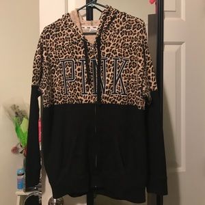 Victoria Secret Pink leopard sweater (S)